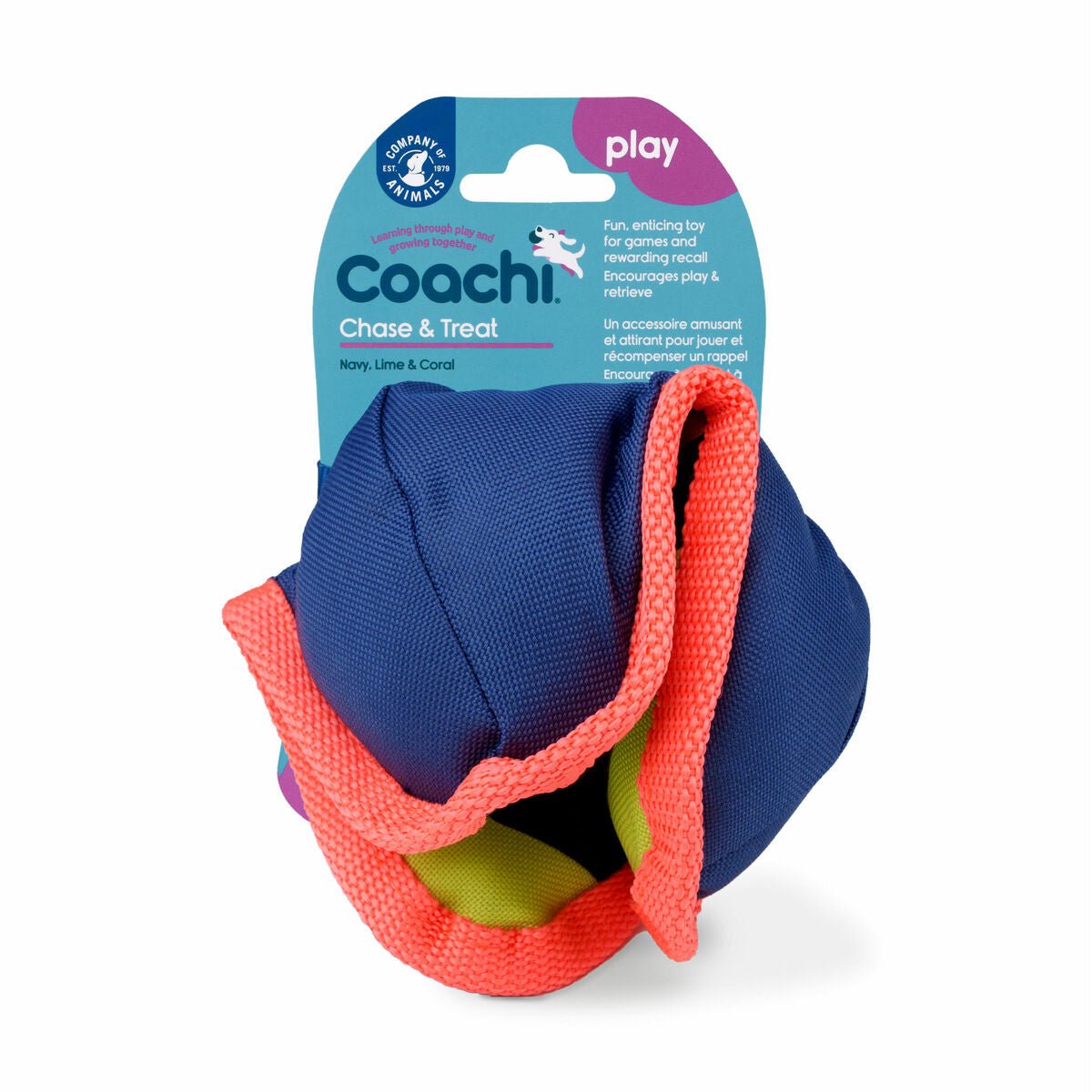 Training toy Coachi CHASE &amp; TREAT Blue