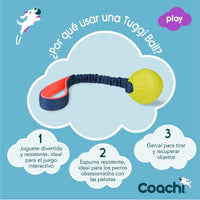 Training toy Coachi TUGGI BALL Blå - Coachi | Valpoteket