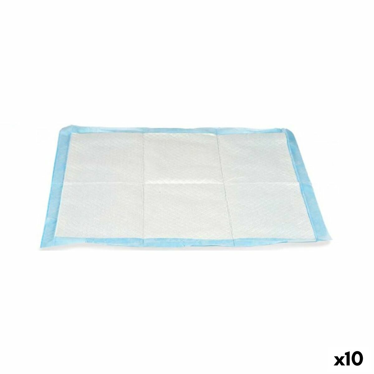 Training mat for puppy 60 x 60 cm Blue White Paper Polyethylene (10 quantity)