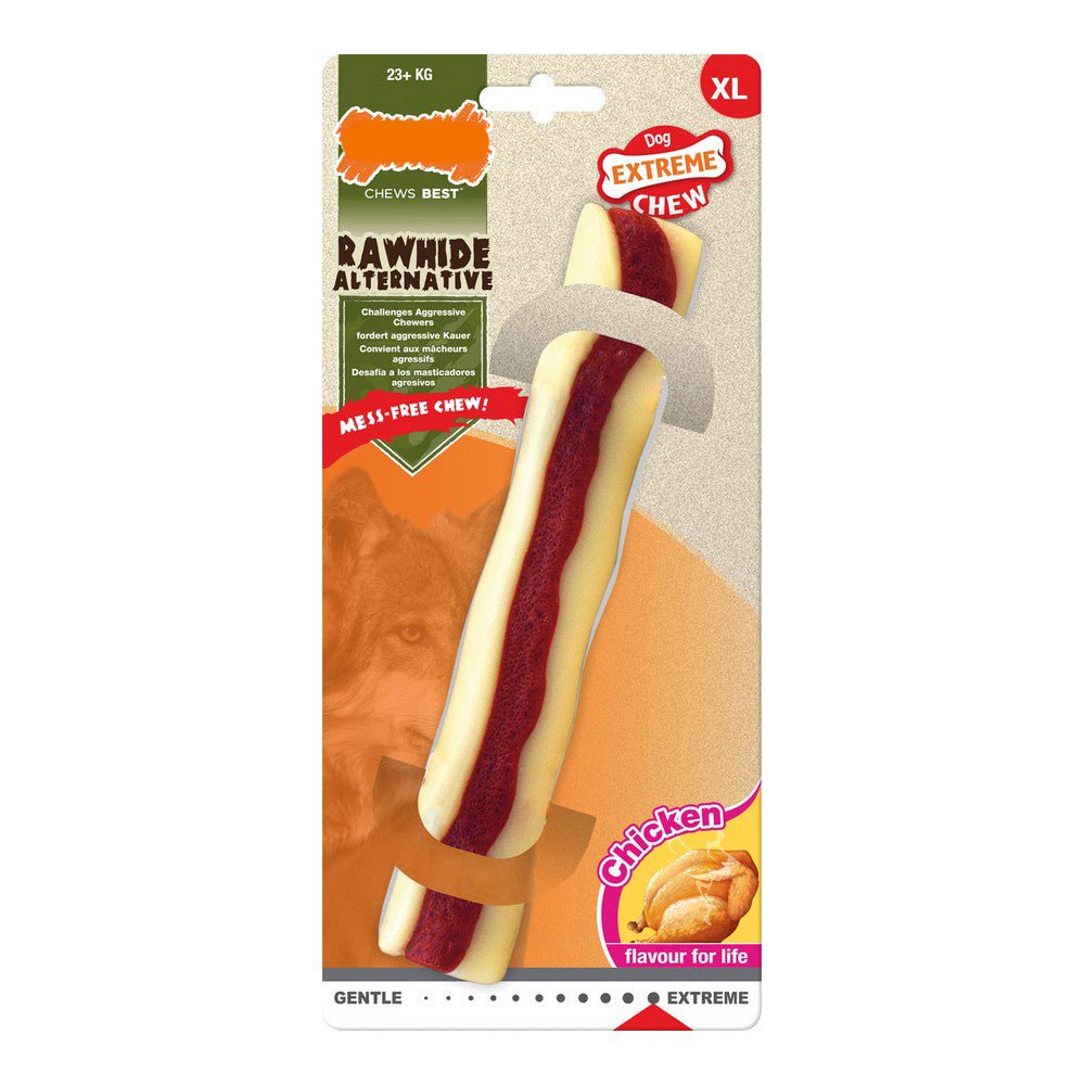 Tuggleksak för hundar Nylabone Extreme Chew Roll	Rawhide Storlek XL Kyckling Nylon